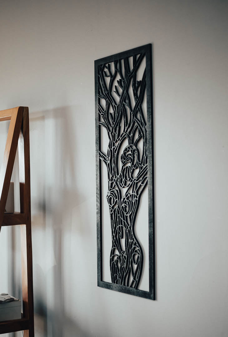 Lady Silhouette Tree Wooden Wall Art - Lady of the Earth