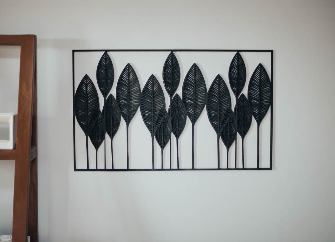 Banana Tree Leaf Wooden Wall Art - Jungle Essence