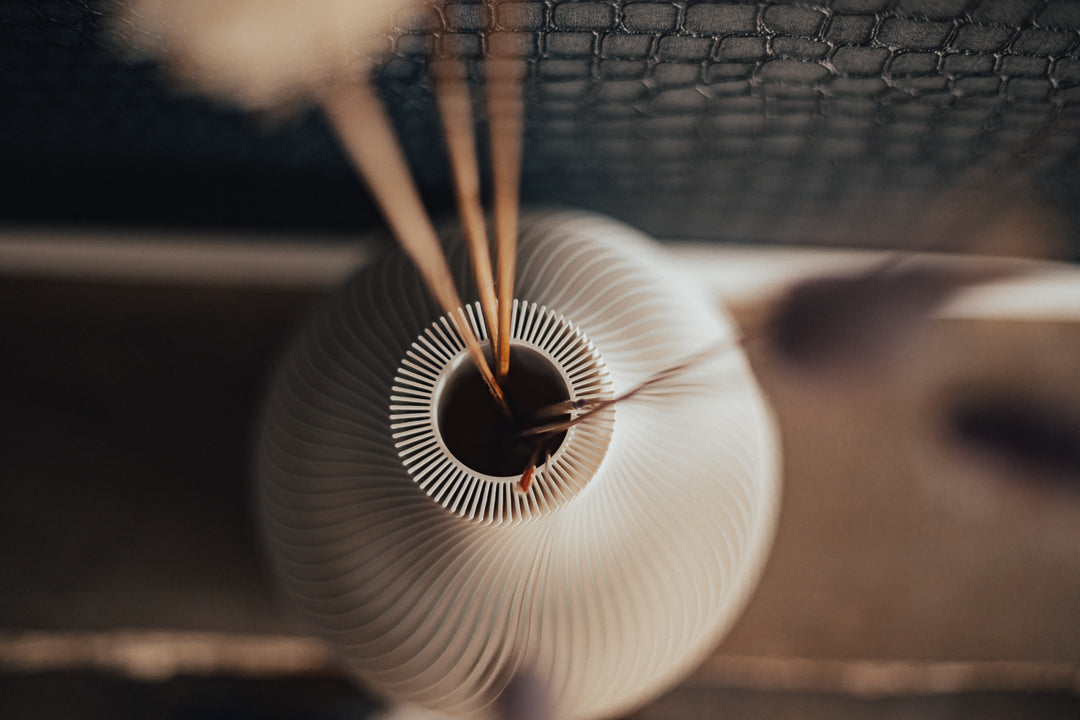 Modern Ribbed Vase