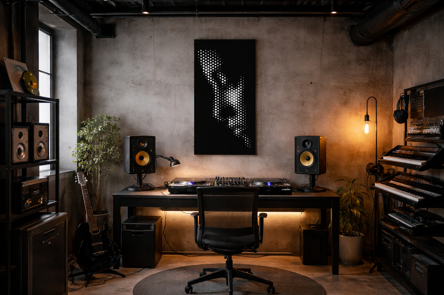 Luminous Dots – Modern Minimalist Wall Art